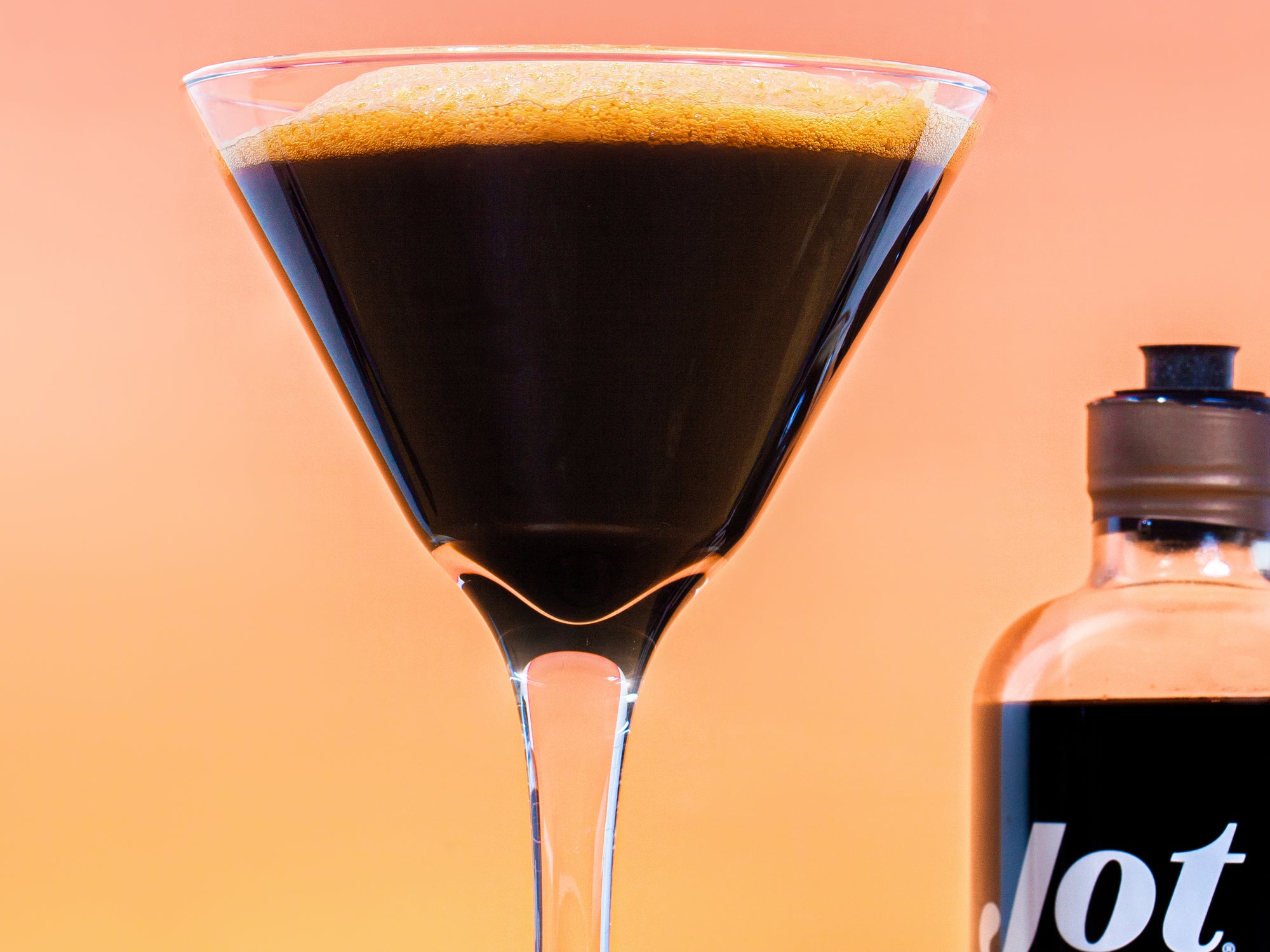 Espresso martini made with Jot Ultra Coffee concentrate