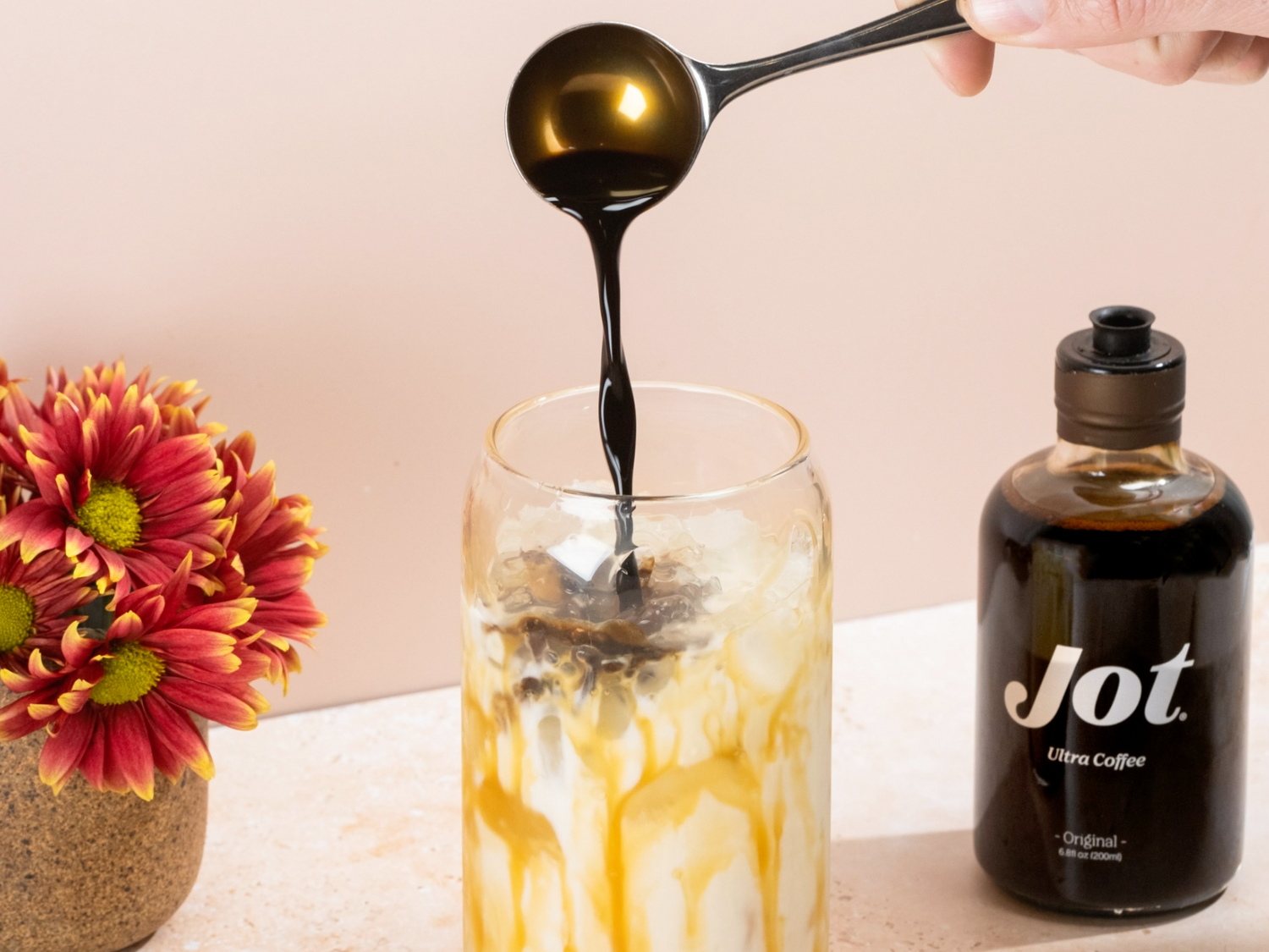How to make an Iced Caramel Macchiato at home with coffee concentrate
